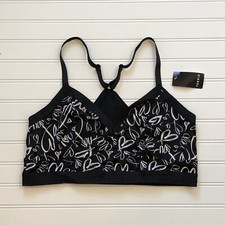 Torrid Curves Black and White Heart Graffiti Plus Size Bralette Bra 2 NWT