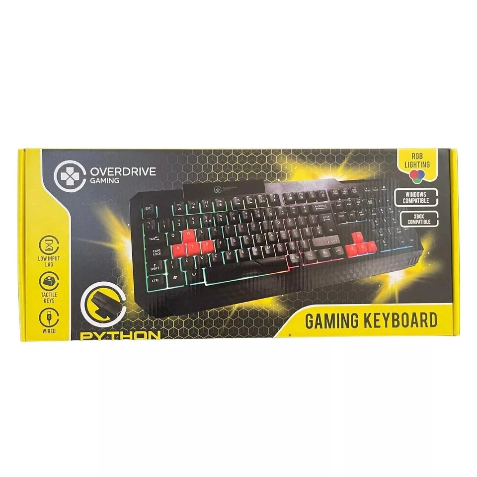 RGB Lighting Gaming Keyboard Wired Windows & Xbox Compatible UK - Image 3 of 4