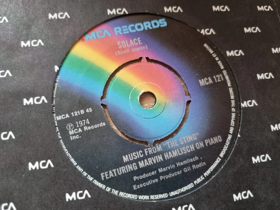 Marvin Hamlisch – The Entertainer MCA Records 7” Music from THE STING Movie - Image 3 of 4