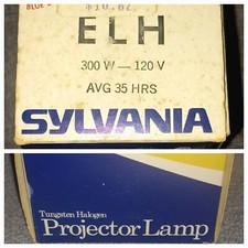 Sylvania GTE Projector Lamp Bulb ELH 300 Watts 120 Volts - Average 35 Hours NEW
