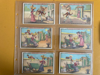 trade cards Liebig an amorous adventure S288 full set 1890