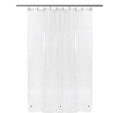 54 inch Wide Stall Shower Curtain Liner with 3 Magnets - PEVA Waterproof PVC ...