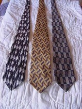 3 HENRY GRETHEL 100 % SILK TIES MADE IN USA