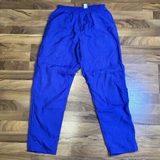 Nike Vintage 90s Gray Tag Windpants Track Pants Ankle Zip lined Purple M