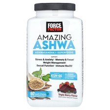 Amazing Ashwa , Triple Berry, 60 Soft Chews