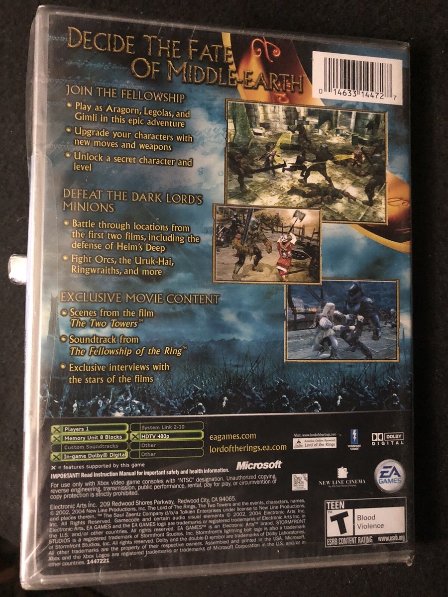 【中古】 Lord of the Rings - Two Towers Original Xbox Unopened Lord Of The Rings Two Towers