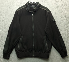 Giacca vintage Paul & Shark uomo grande nera lana yachting manica lunga full zip