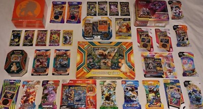 Pokemon Dragonite EX Box Lot w/ 2017 ETB Box & Collector's Chest +