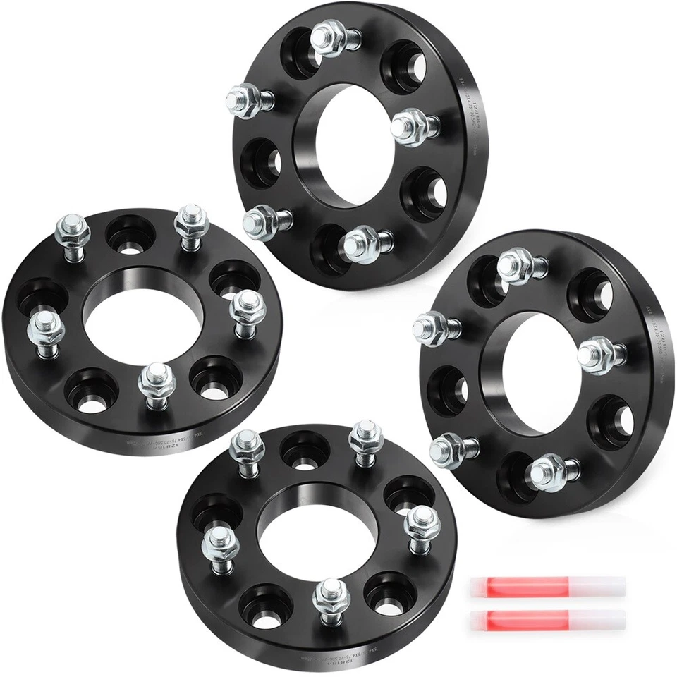 4Pcs 1 inch or 25mm 5x4.75 Wheel Spacers 7/16"x20 For Chevrolet Malibu 1978-1983 - Image 3 of 4