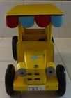 Vintage Rare Military 1940s -1960s Wood Toy Fire Truck/Car:  WWII? Vivid colors! — photo 3
