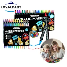 12/26Pcs Waterproof Permanent Paint Marker Pen Water-Based Car Tire Tread Rubber