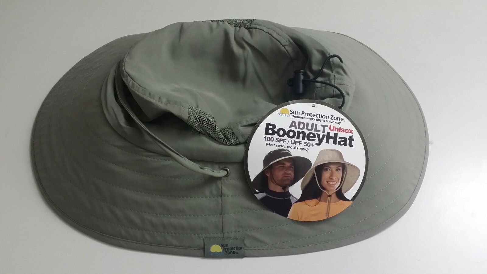 SUN PROTECTION ZONE ADULT UNISEX BOONEY HAT 100 SPF/UPF 50+. ALL IN ONE