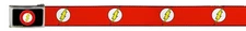 Web Belt Buckle Mens Women Kids DC Comics Flash WFL004