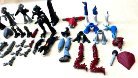 Lego Bionicle Part Glatorian Skrall (8978) Scrawl (7136) can & Instructions Tech