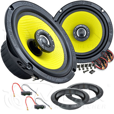GROUND ZERO LAUTSPRECHER für VW CADDY III - 2K 2003-2015 Front Vorn 130W #A409