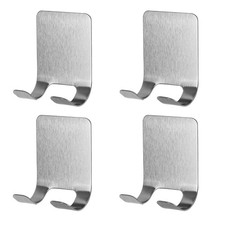 4 Pack Stainless Steel Razor Holder, Wall-Mounted Razor Stand for Bathroom, Rust