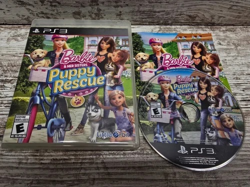 Barbie & Her Sisters Puppy Rescue (Sony PlayStation 3, 2015) PS3 Complete CIB