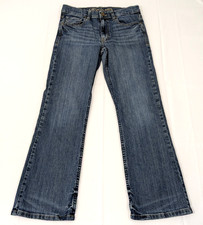 Cody James Boys Size 14 Blue Denim Rodeo Western Cowboy Jeans Adjustable Waist