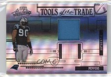2005 Playoff Absolute Memorabilia Black Materials 11/25 Julius Peppers HOF nd3