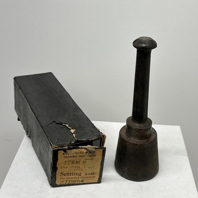Vintage Antique CS Osborne 4B Grommet Setting Die With Box No. 500