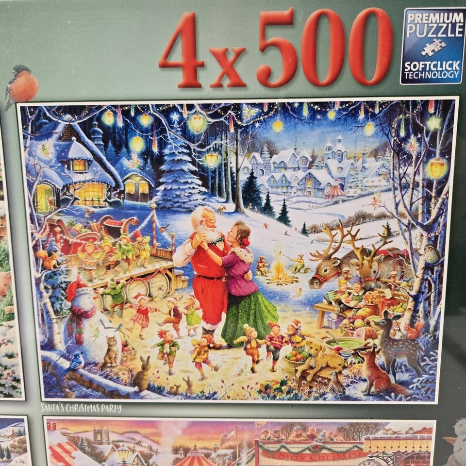 Ravensburger Roy Trower No. 2 Christmas Collection 4 x 500 Piece Puzzles Germany - Image 3 of 4