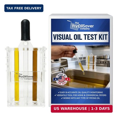 Fryer Oil Test Kit - Visual Two Color Analysis - Deep Fryer Oil Analysis Kit w/E