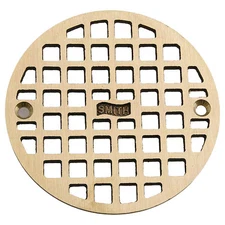 Jay R. Smith Manufacturing A05pbg Floor Drain Grate, Round With Square Holes,