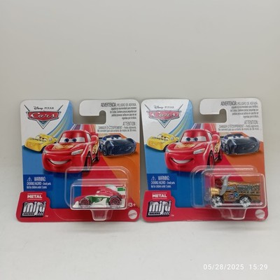 ミニカー Cars Mini Racers Miss Fritter, Fishtail 2pcs Disney Pixar Cars Mini Racers Miss Fritter Gold Chrome