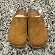 Jenni Kayne Mule US 6 Italy 36Natural Tan Flat Mules Slide On Shoes Hard To Find