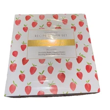 Jot & Mark Letter Size Recipe Binder Set Strawberry Wilds Decrotive Binder