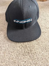 Cappello Innokin Uomo Nero Snapback Berretto Baseball Regolabile Logo Bianco 