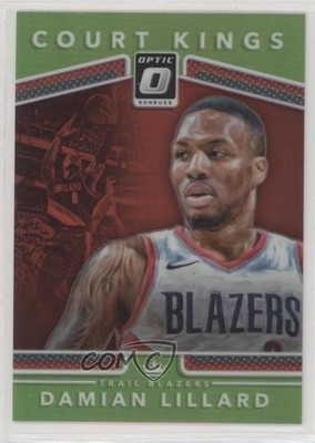 2017 Panini Donruss Optic Court Kings Lime Green Prizm /149 Damian Lillard 9l4