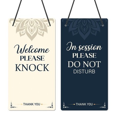 Do Not Disturb Door Hanger Sign - Welcome Please Knock Door Signs Session in ...
