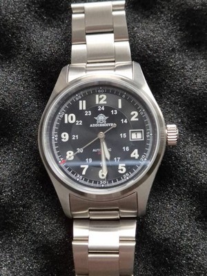 Addiesdive Automatik Uhr, AR-Saphir Glas, Fieldwatch top Qualität wie Neu    