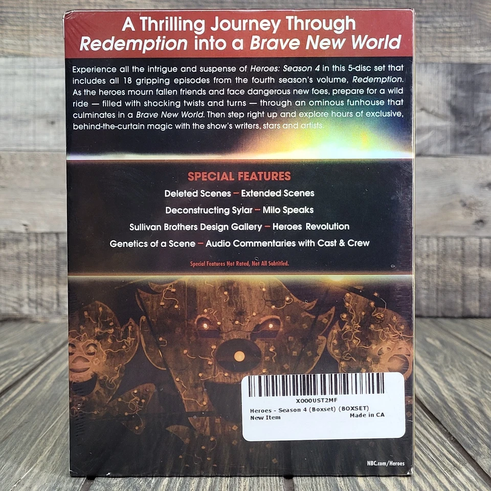 Heroes: Season 4 (DVD Box Set, 2010) Brand New Sealed TV Series - Image 2 of 4