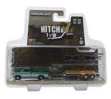 CHASE Greenlight 32220B 1976 Ford F-150 Ranger XLT with Trailer Diecast 1:64