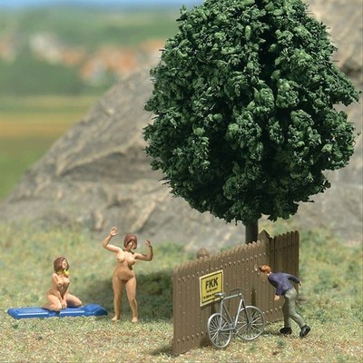 Busch 7669 H0 Maßstab Mini World Nudistenszene, 3 Figuren