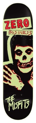 ZERO x The MISFITS Business Glow In The Dark 8.5 Skateboard Deck