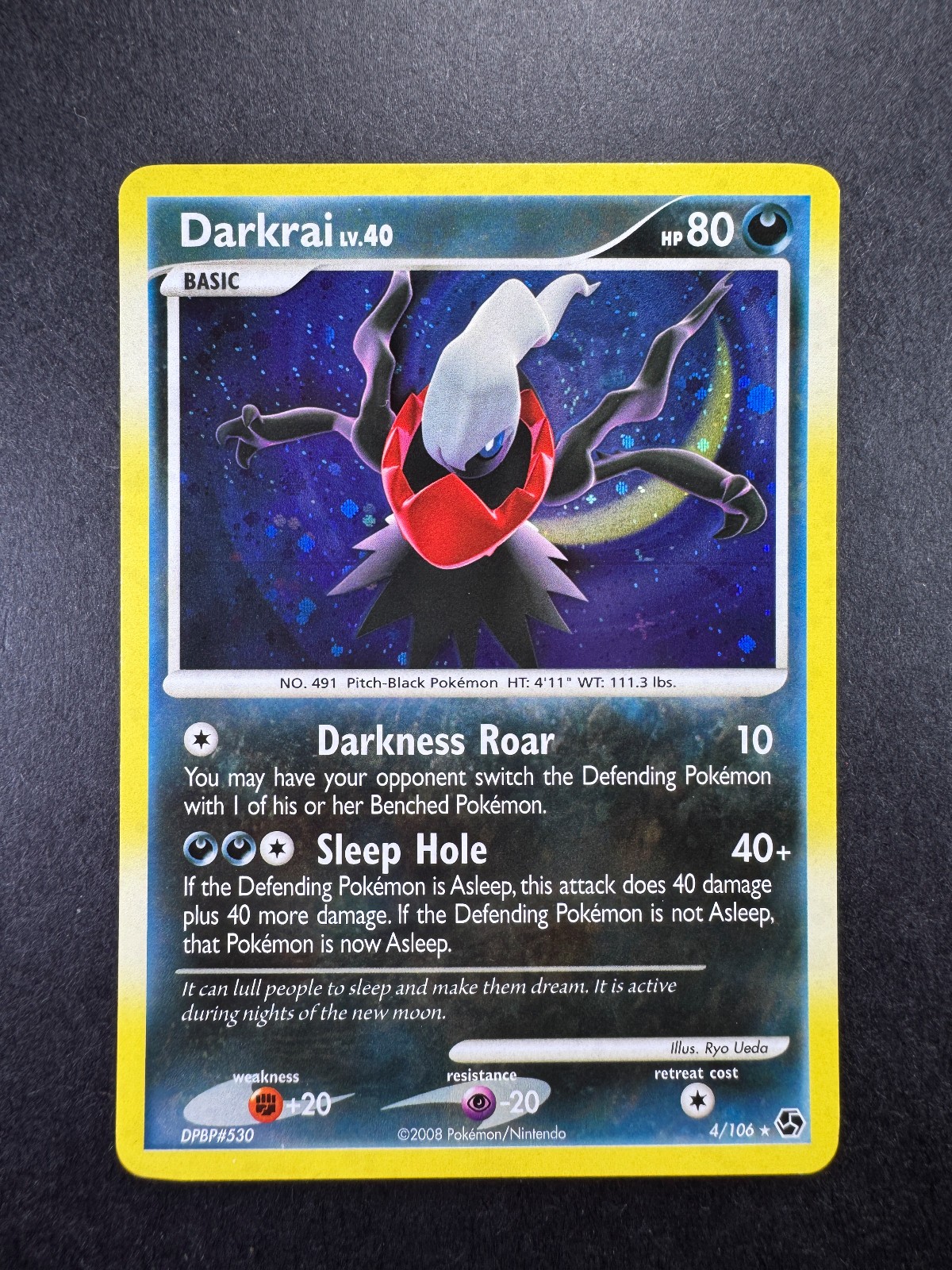 2008 Pokemon Darkrai Great Encounters 4/106 Holo