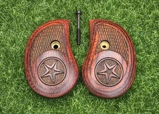Bond Arms OEM Standard Rosewood Star Grip Panel Set Fits All BA Derringer Models