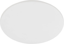 Plafoniera Led Pogliola-S, Diametro 50 Cm, Lampada Soggiorno in Acciaio E Plasti