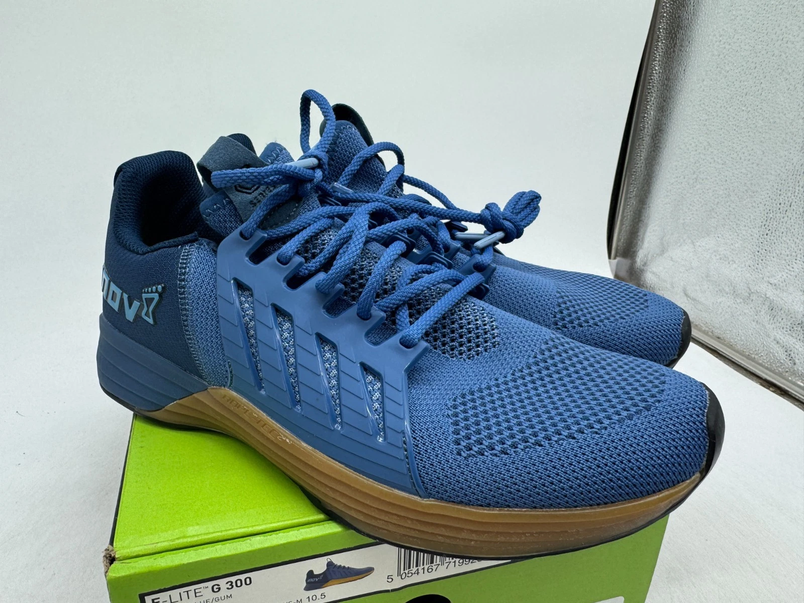 Inov8 F- Lite G 300 Running Athletic Sneakers Men's Blue Lace-Up Low Top - 10.5