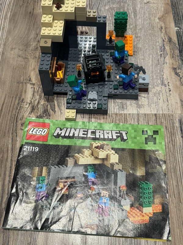 LEGO Minecraft 21119 The Dungeon 100% Complete With Instructions 