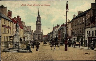 Ak Berwick upon Tweed England, High Street - 4007546