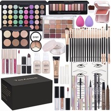 Makeup Set for Women Full Kit Includes, eyeshadow liquidfoundation,Loose pow...