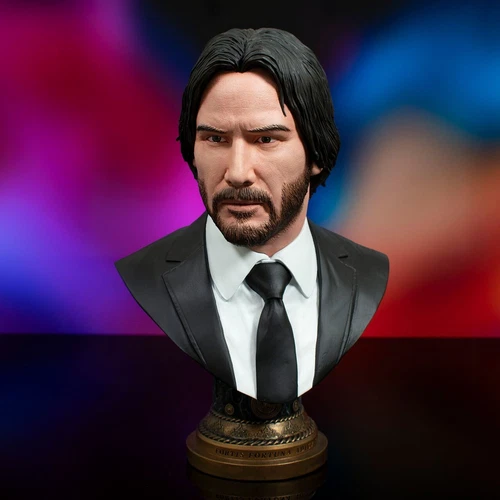 Diamond Select Toys John Wick Legends en busto de resina gigante suave 3D nuevo limitado