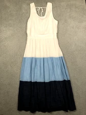 Naif Womens Dress Size Large Multicolored Maxi Long Sleeveless