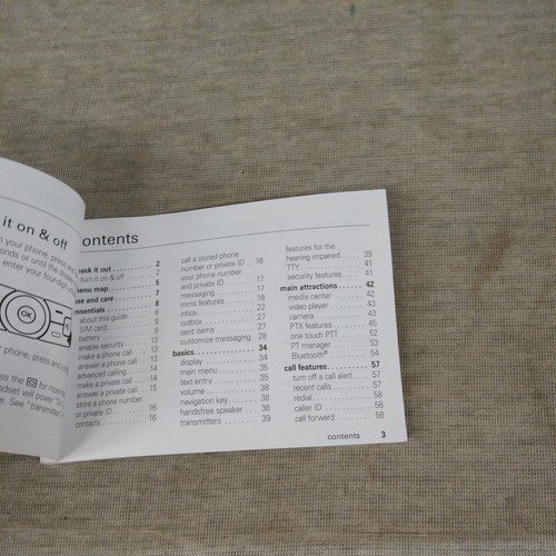 Motorola i465 User's Guide Manual - 第 3/4 張圖片