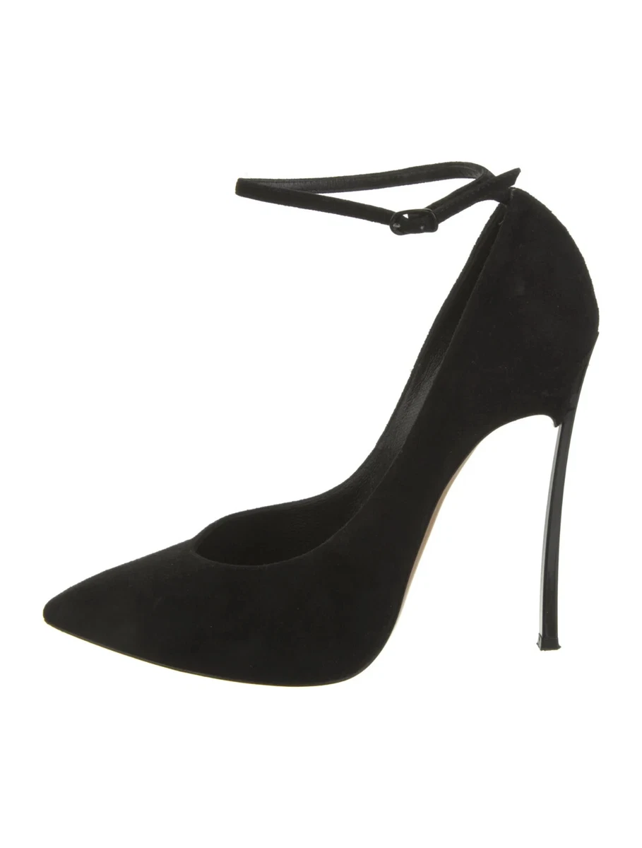 Casadei suede store pumps