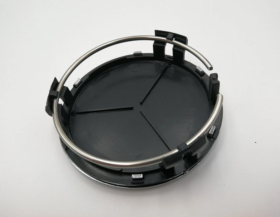 Комплект из 4 центральных колпаков колес 75 мм колпаки колес с эмблемой матовые черные для Mercedes Benz AMG - Изображение 3 из 3